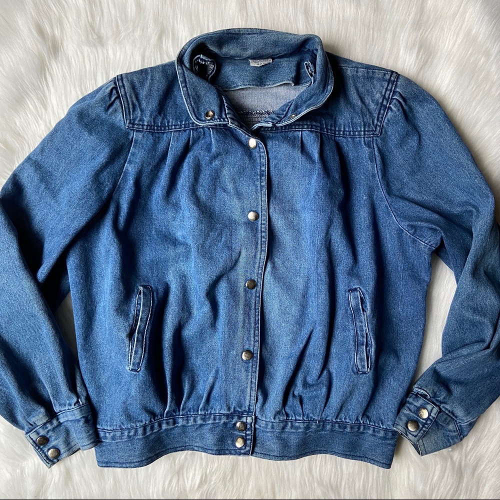 Vintage Look Blue Jean Denim Jacket